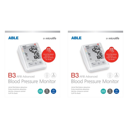 Able B3 Advanced Blood Pressure Monitor Pack of 2