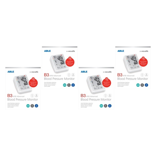 Able B3 Advanced Blood Pressure Monitor Pack of 4