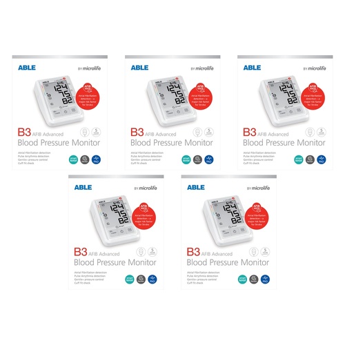 Able B3 Advanced Blood Pressure Monitor Pack of 5