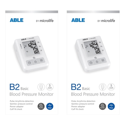 Able B2 Basic Blood Pressure Monitor Pack of 2