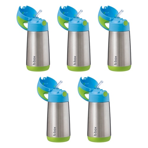 B.Box Insulated Drink Bottle Ocean Breeze 350mL Pack of 5