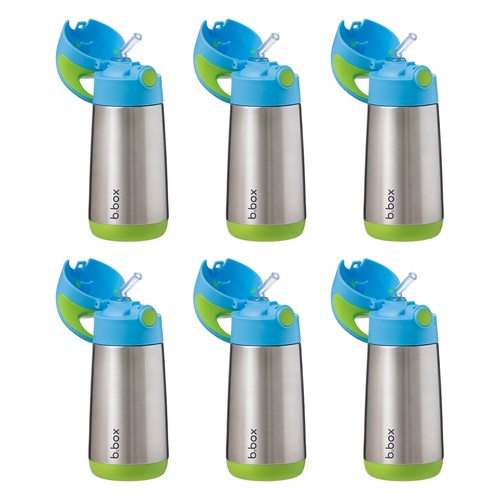 B.Box Insulated Drink Bottle Ocean Breeze 350mL Pack of 6