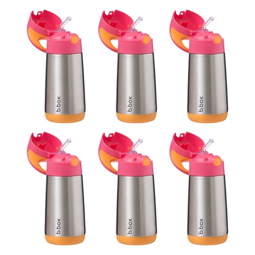 B.Box Insulated Drink Bottle Strawberry Shake 350mL Pack of 6