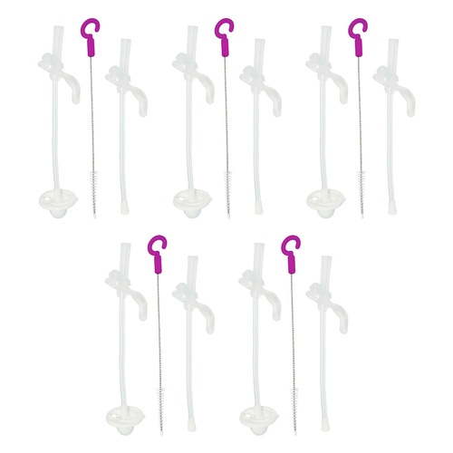 B.Box Sippy Cup Replacement Straw & Cleaning Set Pack of 5