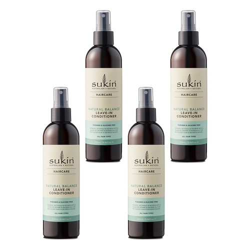 Sukin Natural Balance Leave-In Conditioner Spray 250mL Pack of 4