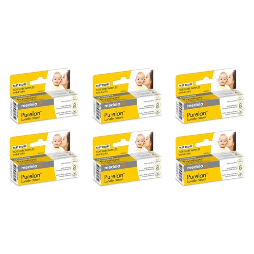 Medela Purelan Lanolin Cream 7g Pack of 6