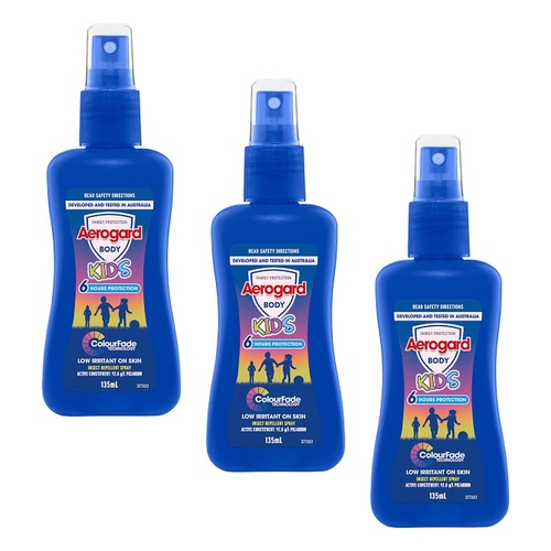 Aerogard Kids Insect Repellent Spray 135mL Pack of 3