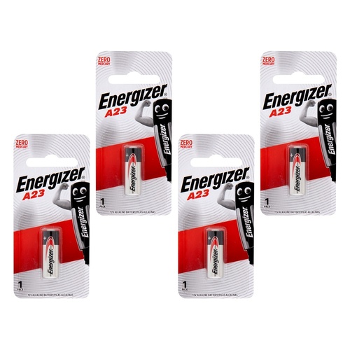 Energizer Alkaline A23 12V Battery Pack of 4