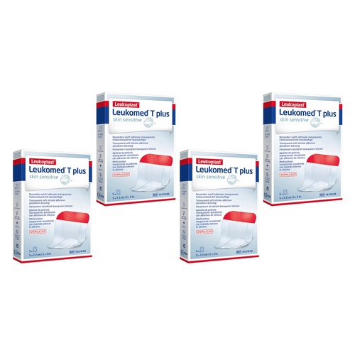 Leuko Leukomed T Plus Island Dressing 5cm x 7.2cm Pack of 4