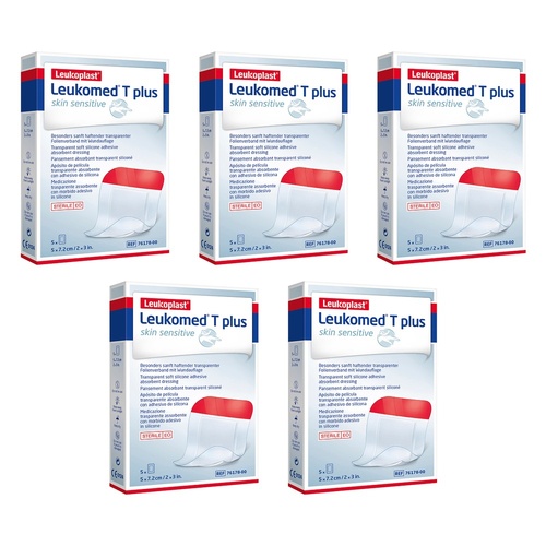 Leuko Leukomed T Plus Island Dressing 5cm x 7.2cm Pack of 5