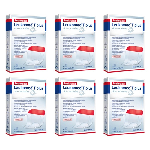 Leuko Leukomed T Plus Island Dressing 5cm x 7.2cm Pack of 6