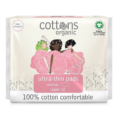 Cottons Ultra Thin Pads Super 12 Pack x 6