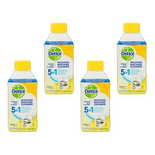 Dettol Washing Machine Cleaner Citrus 250mL Pack of 4