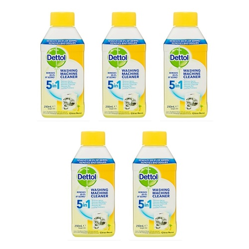 Dettol Washing Machine Cleaner Citrus 250mL Pack of 5