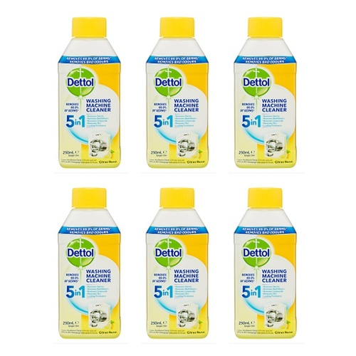 Dettol Washing Machine Cleaner Citrus 250mL Pack of 6