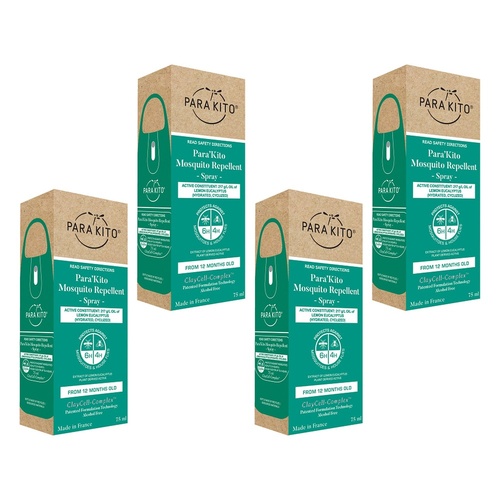 Para'Kito Strong Mosquito & Tick Repellent Green Pack of 4
