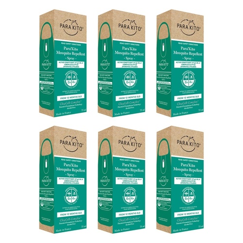 Para'Kito Strong Mosquito & Tick Repellent Green Pack of 6