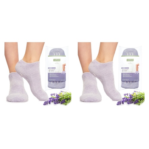 Elive Large Moisturising Gel Socks x 6 Bundle of 2