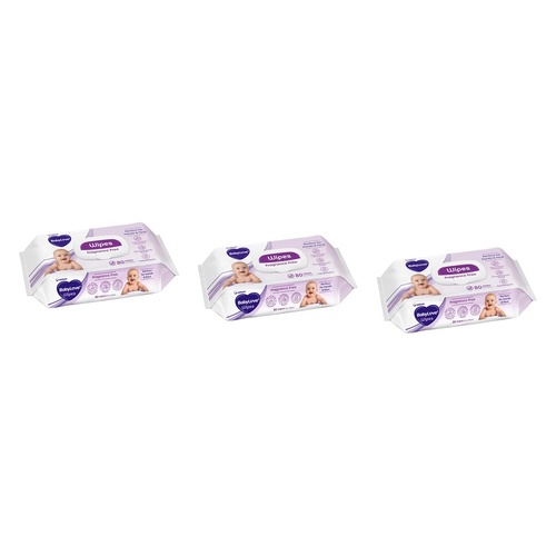 Baby Love Everyday Baby Wipes 6 x 80 Pack Bundle of 3