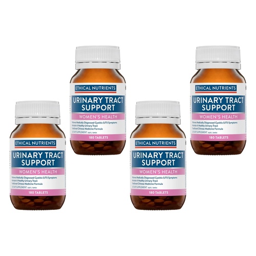 Ethical Nutrients Urinary Tract Support Women's Health 180 Tablets Pack of 4