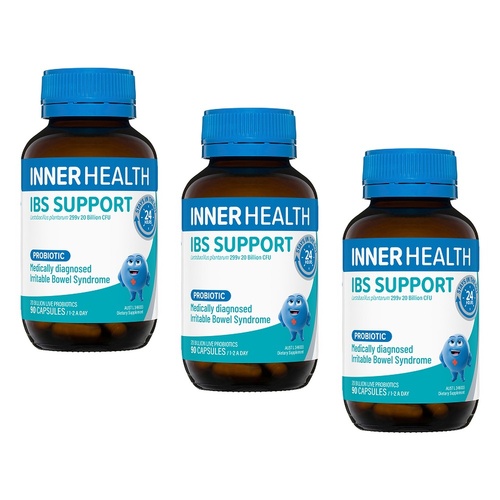 Inner Health IBS Support Probiotic 90 Capsules Pack of 3