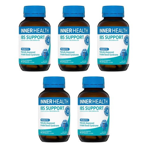 Inner Health IBS Support Probiotic 90 Capsules Pack of 5
