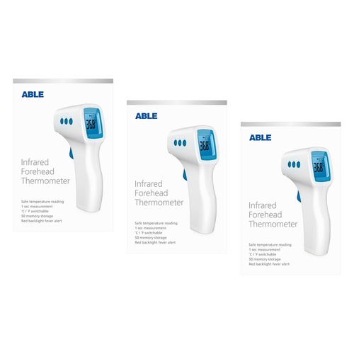 Able Infrared Thermometer Pack of 3