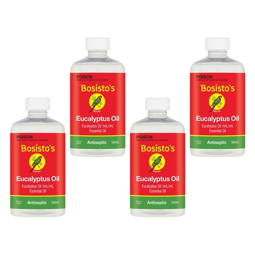 Bosisto's Eucalyptus Oil 500mL Pack of 4