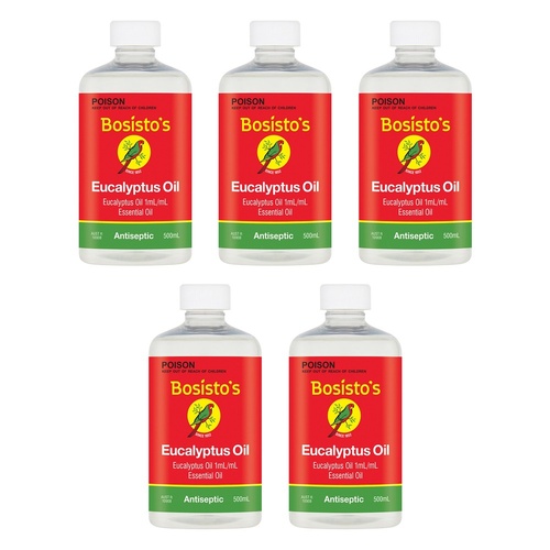 Bosisto's Eucalyptus Oil 500mL Pack of 5