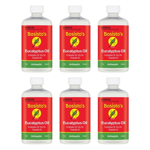 Bosisto's Eucalyptus Oil 500mL Pack of 6