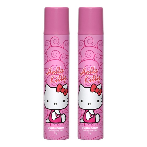 Hello Kitty Perfume Body Mist Bubblegum 75g Pack of 2