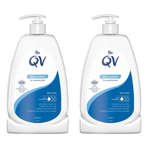 Ego Lightweight Everyday Moisturising Skin Lotion 1L Pack of 2