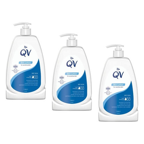Ego Lightweight Everyday Moisturising Skin Lotion 1L Pack of 3