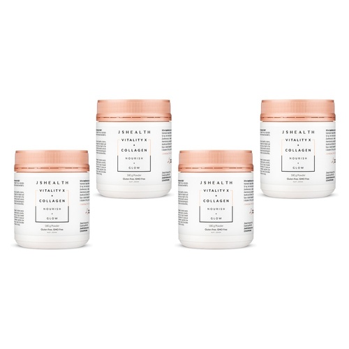 JSHealth Vitality X + Collagen Nourish + Glow 180g Pack of 4