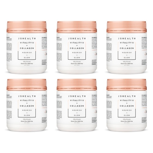 JSHealth Vitality X + Collagen Nourish + Glow 180g Pack of 6