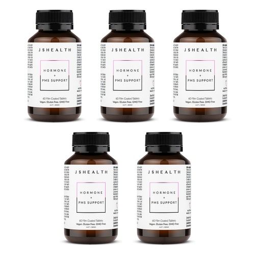 JSHealth Hormone + PMS Support 60 Tablets Pack of 5