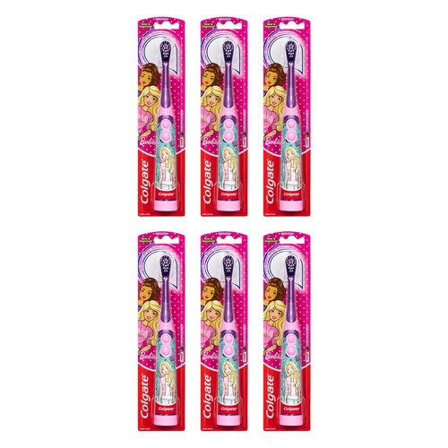 Colgate Kids Batman or Barbie Sonic Power Toothbrush Extra Soft 3+ Pack of 6
