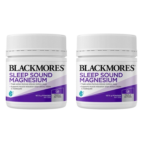 Blackmores Sleep Sound Magnesium 187.5g Pack of 2