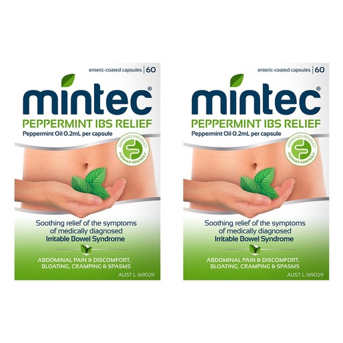 Mintec IBS Relief 60 Capsules Pack of 2