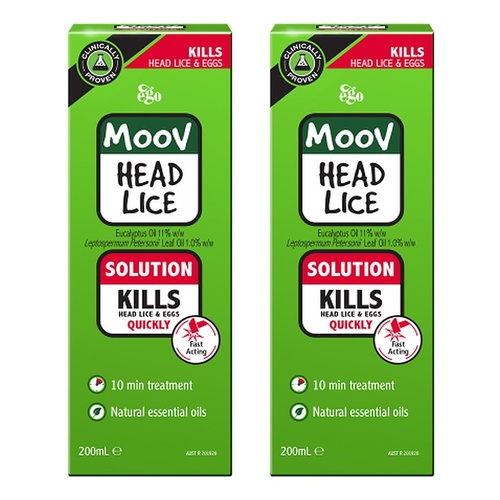 Ego Moov Head Lice Solution 200mL Pack of 2