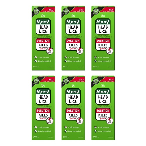 Ego Moov Head Lice Solution 200mL Pack of 6
