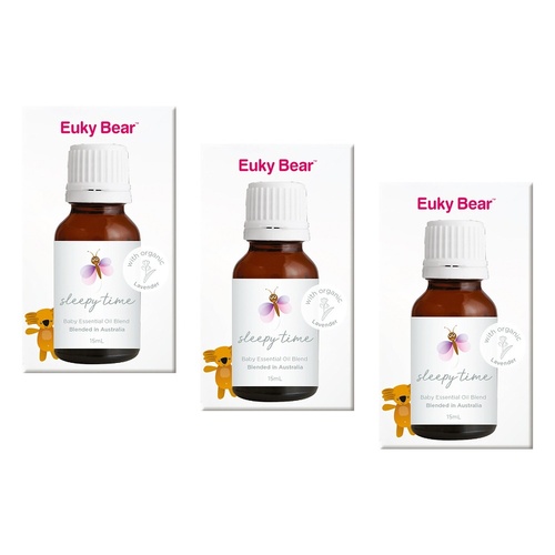 Euky Bear Sleepy Time Baby Essential Oil Blend 15mL Pack of 3