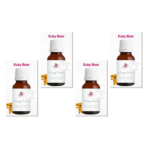 Euky Bear Sleepy Time Baby Essential Oil Blend 15mL Pack of 4