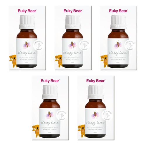 Euky Bear Sleepy Time Baby Essential Oil Blend 15mL Pack of 5