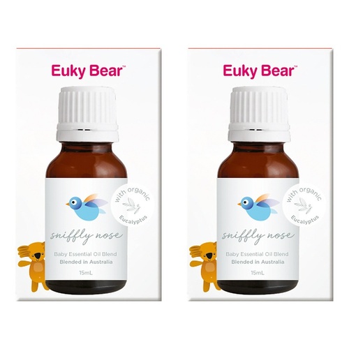 Euky Bear Sniffly Nose Baby Essential Oil Blend 15mL Pack of 2