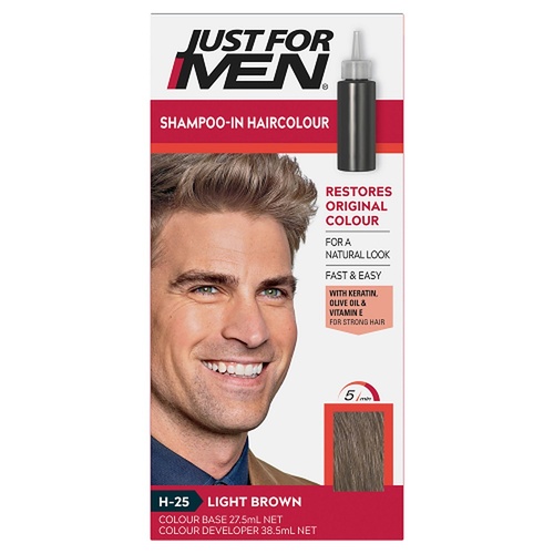 Just For Men Shampoo-In Haircolour Light Brown 66mL