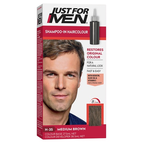 Just For Men Shampoo-In Haircolour Medium Brown 66mL