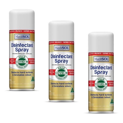 MediSOL Disinfectant Spray 300g Pack of 3