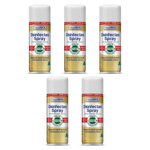 MediSOL Disinfectant Spray 300g Pack of 5