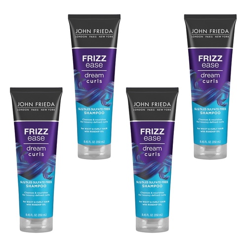 John Frieda Frizz Ease Dream Curls Shampoo with Jojoba Oil 250mL Pack of 4